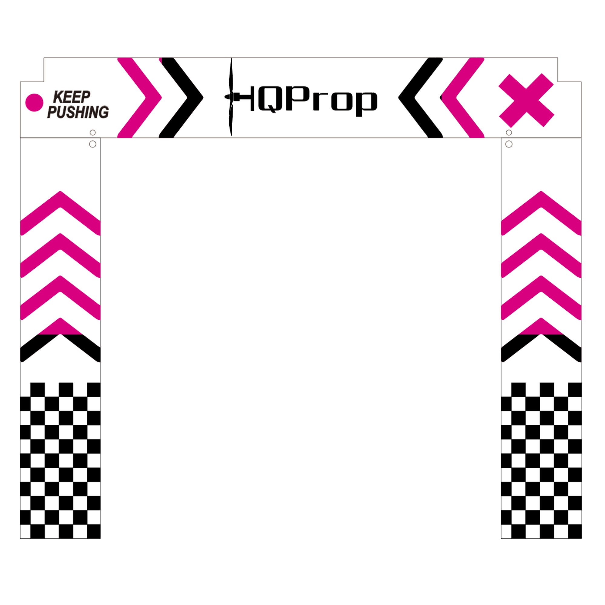 Drone Racing Gate - ประตูแข่งโดรน HQProp ขนาด 5x5 ฟุต น้ำหนัก