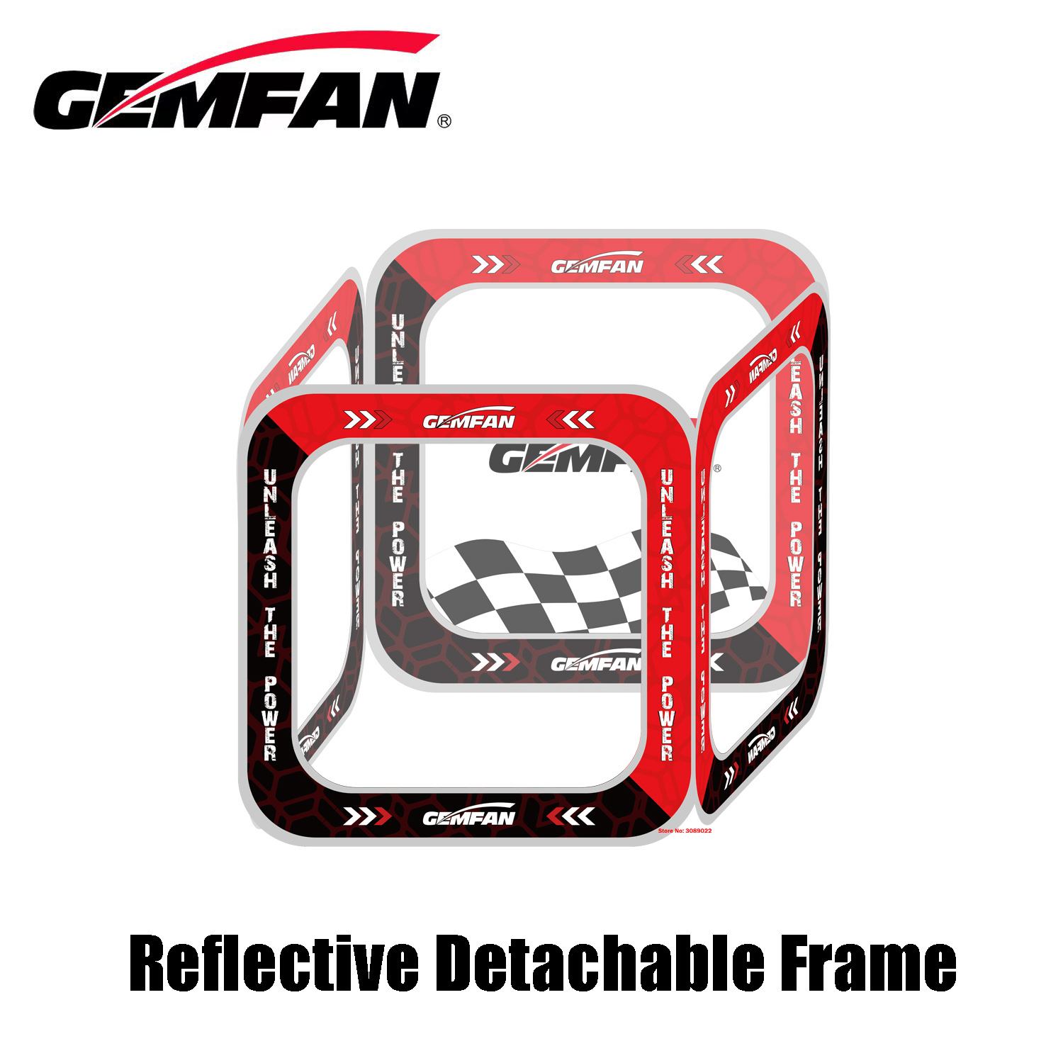 Drone Racing Gate - Gemfan 80*80cm FPV ประตูแข่ง Cube ประตูฝึกโดรนสี่เหลี่ยมประตู4in1กรอบที่ถอดออกได้สำหรับการฝึกโดรนบังคับ