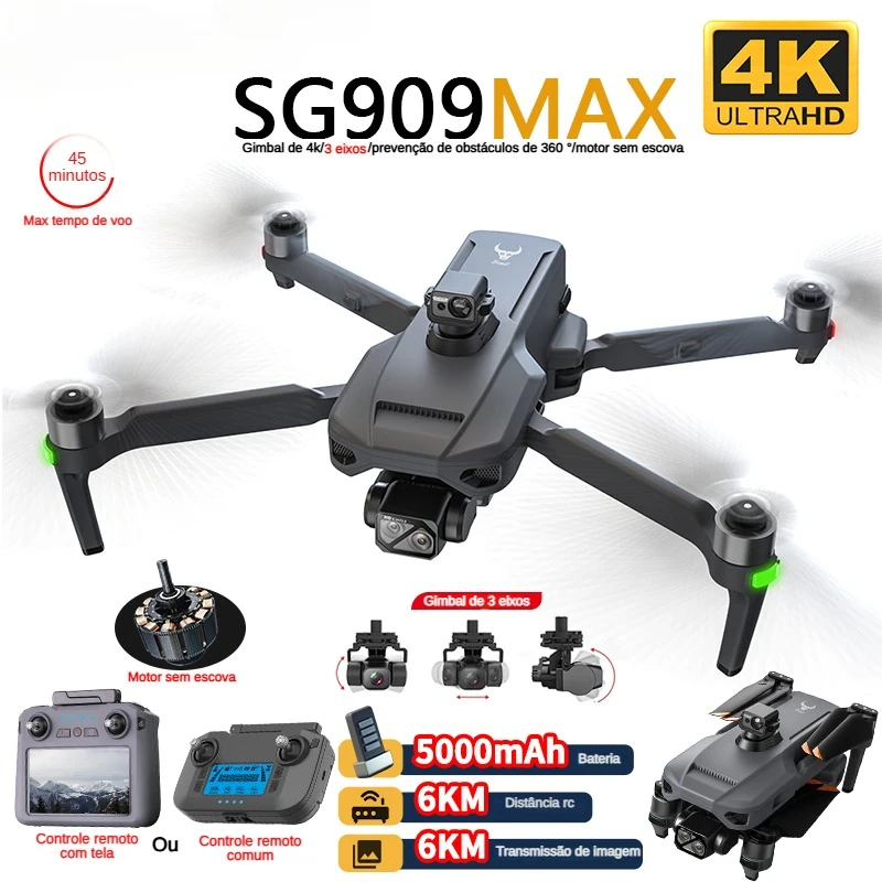 Drone Racing Camera - ZLL SG909 SG909MAX Professional Drone 4Kกล้อง