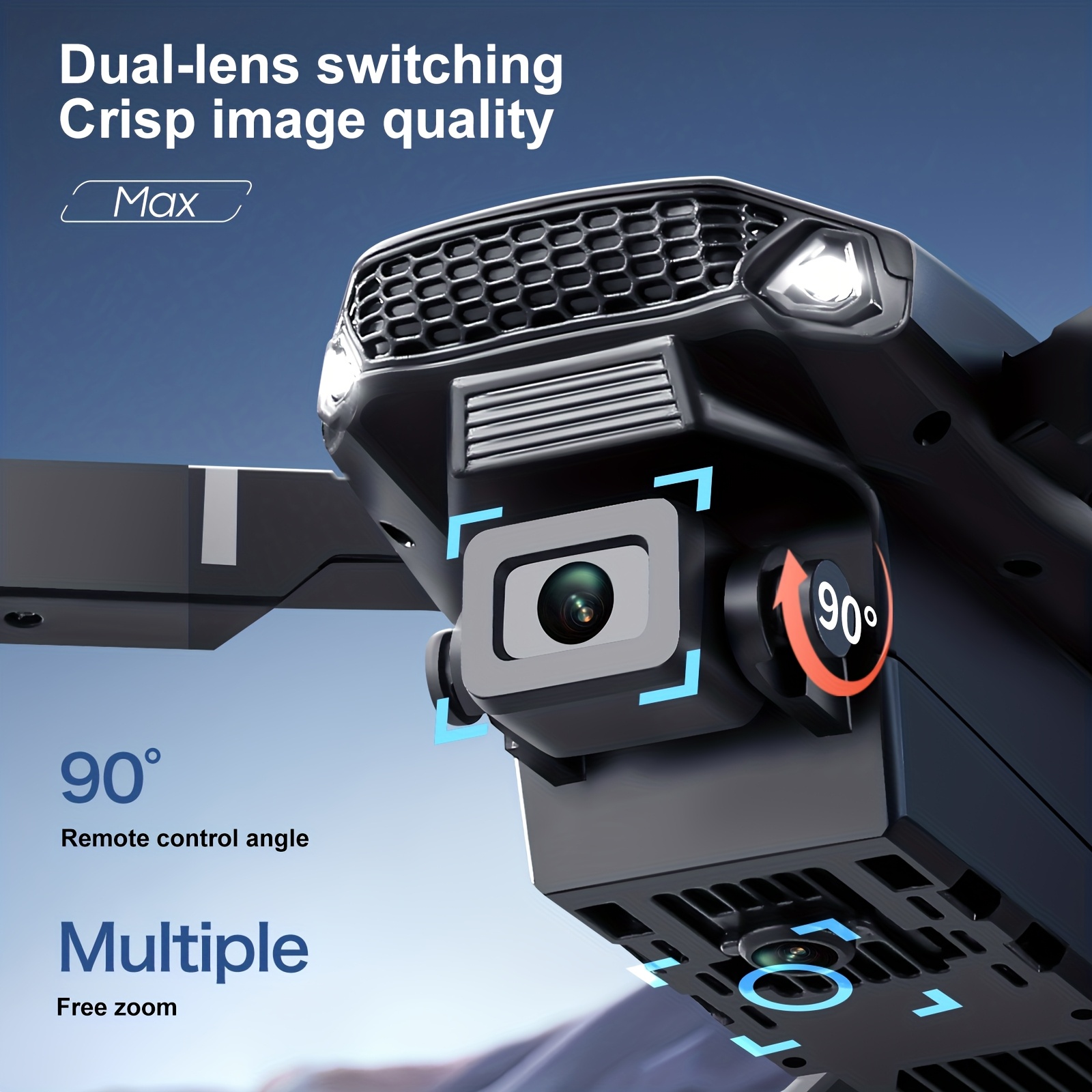 โดรนพับได้รุ่นอัปเกรด E88 PRO  - Drone Racing Camera บทวิจารณ์และราคา