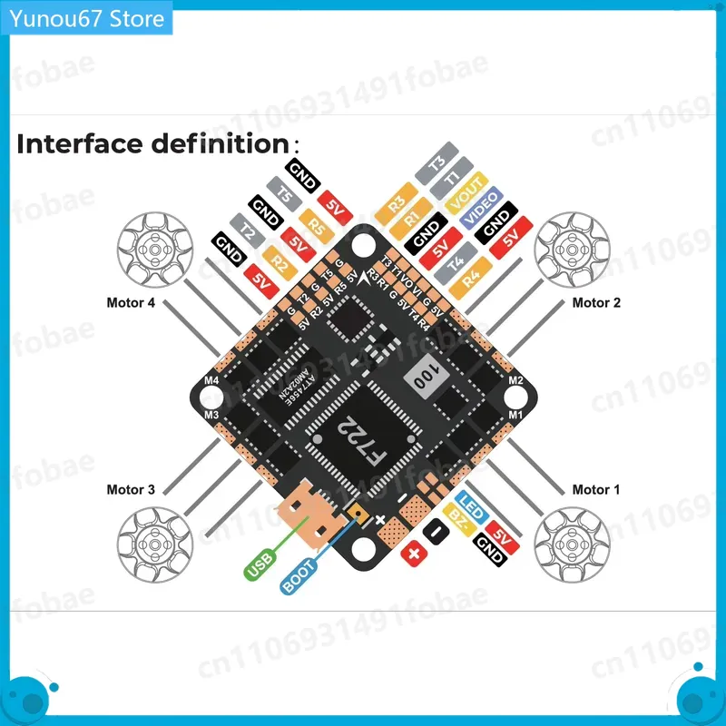 ชุดควบคุมการบิน GEPRC GEP-F722 - Drone Racing Flight Controller บทวิจารณ์และราคา