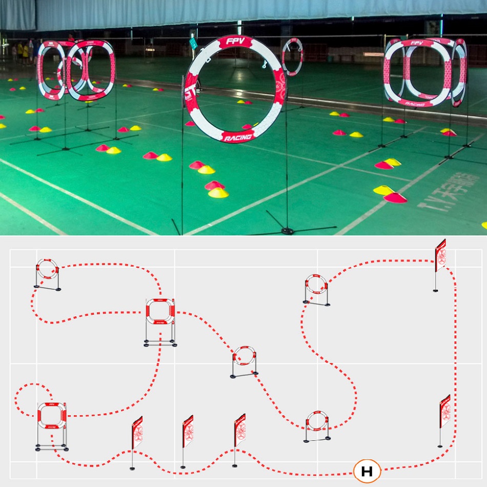 ประตูสำหรับฝึกบินโดรน FPV Raci - Drone Racing Gate บทวิจารณ์และราคา